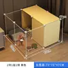 Valla para Perros Perro Pequeño Hogareña Interior Una Habitación Un Guardia Valla para Mascotas Perrera con Zona de Baño Jaula Antiescape para Perros