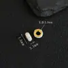 Cuerpo entero plata S925 chapada en oro de 24K cuentas espaciadoras cocidas en azul accesorios para joyería DIY hechos a mano pulsera tejida cuentas decorativas cuentas sueltas