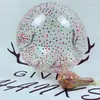 Procesando puesto de globos de lentejuelas personalizado de 12 pulgadas suministro globo de juguete para niños color papel globo transparente