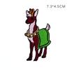 Pegatina de tela de alta gama con borde quemado bordado de tiburón, elefante, panda y pájaro, accesorios de ropa para niños, parche adhesivo DIY
