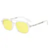 Nuevas Gafas de Sol Estilo Hot Girl Americano Dulce-Cool con Doble Puente Hueco, Gafas de Sol Estilo Aviador con Protección UV para Hombre