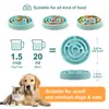 1 pieza Comedero Lento Redondo para Mascotas Cervical e Perros Gatos Comederos para Perros Medianos Gatos Comedero Lento Multiusos para Digestión Diseño Anti-atragantamiento Fácil de Limpiar