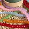 6*8 Cuentas de Barril Imitación Jade Cuentas DIY Hecho a Mano Pulsera Semi-Terminada Joyería Colgante para Teléfono Móvil Material Venta al por Mayor
