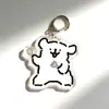 Transfronteiriço 2026 Desenho de Linha de Desenho Animado Maltês Cachorrinho Chaveiro Estudante Pingente de Acrílico Fofo e Divertido I