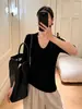 Hongmi Roupa/ Suéter de Tricô com Gola de Lã Feminino, Caimento Justo, Camada Base de Outono, Top Elegante, Novo 2026