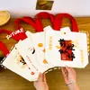 Lista Dorada de Logros Bolsa de Lona con Broche de Presión Estudiante Inspiradora Portátil Bolsa de Lona Dibujos Animados Bendición Temporada de Graduación Texto Bolsa de Regalo