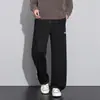 Calça Jeans Tricotada Plus Size para Homem, Nova Tendência Loose Fit, Caimento Solto, Elástica, Perna Reta