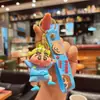 Kros desenho animado Crayon Shin-chan figura cosplay fofa presente chaveiro pingente de bolsa presente de máquina de garra chaveiro