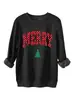 Amazon Wish loja independente moda divertida feminina pelúcia quente Feliz Natal Árvore de Natal moletom
