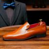 Mocasines para Hombre 2026 Modelo Nuevo Charol Brillante Zapatos Slip-On de Gama Alta Casuales de Piel