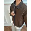Chaqueta de solapa de alta gama estilo Old Money para hombre, Nueva colección de primavera Vintage Fresco Holgado Ropa de trabajo casual para hombre