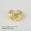 Especial Transfronteiriço para Geometria Irregular Zircônia Microincrustada Anel Aberto Feminino Moda Europeia e Americana Luxo Leve Anel Tridimensional Acessórios