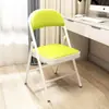 Cadeira Dobrável para Uso Doméstico, Cadeira de Quarto, Cadeira de Jantar, Confortável para Sentar por Longos Períodos, Banqueta para Quarto de Aluguel, Cadeira com Encosto, Cadeira de Escritório para Dormitório