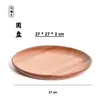 Bandeja de Madera para Exteriores para Té Helado y Snacks, Bandeja de Madera de Ébano, Bandeja de Frutas, Bandeja de Snacks con Alto Valor Estético