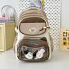 Lindo Gato Nylon Estudiante de Secundaria Mochila de Gran Capacidad Estudiante de Preparatoria Mochila Bolsa para el Dolor de Niña Bolsa para Bebé Estilo Universitario
