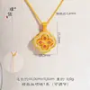 El Mismo Estilo que el Collar Colgante de Trébol de Cuatro Hojas Chapado en Oro Antiguo Incrustado con Diamantes de la Tienda Dorada Puzuo, Moderno y Lujoso con un Toque de Alta Gama, Cadena de Hueso Cadena para el Cuello