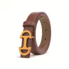 Cinturón Versátil de Hebilla Lisa para Mujer, Elegante y Moderno, Cómodo y Versátil, Cinturón de Alta Gama para Vestidos de Mujer