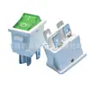 Interruptor tipo barco con luz KCD1-104 15 * 21 mm 4 pies 2 engranajes interruptor basculante con luz 4 pies interruptor de encendido