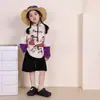 Nueva Camiseta de Manga Larga con Estampado de Dibujos Animados para Niñas Primavera/Verano 2026 Estilo Coreano Camiseta Básica Infantil