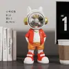 Figura de Resina de Astronauta Decoración Creativa de Escritorio para el Hogar Regalo del Día del Niño Nuevo Diseño Premium
