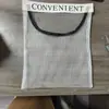 Bolsa de Pendurar Grande Capacidade para Roupas Íntimas e Meias, com Rede e Fita Mágica, Montada na Parede, Ferramenta de Armazenamento Multifuncional