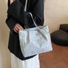 Bolso de Mujer 2026 Nuevo de Moda Lindo Elegante de Nicho Bolso de Hombro Casual Textura Simple Versátil Bolso Tote Casual Grande