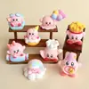 Desenho animado Kirby fofo acessórios DIY pingente chaveiro saco surpresa figura ornamento de mesa acessório de resina