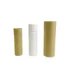 Fabricante de Shenzhen Personaliza Tubos de Empuje de Papel Kraft Lisos para Bálsamo Labial y Desodorante, Latas Cilíndricas de Papel en Espiral y Latas de Papel para Bálsamo Labial