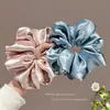 Goma para el pelo de red extra grande con lazo para mujer, sujetador de moño elegante de alta gama, accesorio para el pelo moderno y a la moda