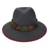 Chapéu Xizang Europeu e Americano Transfronteiriço Outono e Inverno Novo Chapéu de Cowboy Xizang Feminino Chapéu para Homens e Mulheres Acessórios de Chapéu com Cabeça de Touro para Exterior