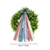 Decoración de lazo navideño de producto nuevo transfronterizo para fiestas navideñas y aniversarios americanos, decoración colgante a cuadros