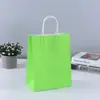 Bolsa de Papel Kraft para Llevar Té de Leche, Bolsa de Cartón Blanco para Repostería, Bolsa de Regalo para Empacar Ropa, Bolsa de Tote, Ecológica