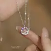 Collar Original de Plata S925 Cisne de Ensueño Estrellado para Mujer, Cadena para Clavícula Estrellada Brillante de Gama Alta de Nicho