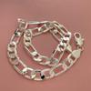 Joyería más vendida transfronteriza entre Europa y Estados Unidos chapada en plata 925 de 12 mm 3: 1 collar Ferrero 40-75CM en stock