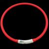 Collar luminoso para mascotas recargable por USB de pelo lacio de fábrica, collar luminoso LED para perro y gato, collar de silicona con cola