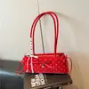 Bolso de lunares de moda y tendencia, nicho, para mujer, nuevo modelo 2026, versátil para ir al trabajo, bolso de hombro, bolso de axila, bolso de mano, bolso baguette