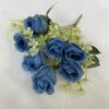 Capullos de Rosa Simulados, Set de Boda, Guía de Camino, Arreglo Floral, Mesa de Comedor en Casa, Flores Falsas, Flores Simuladas, Plantas Verdes Decorativas