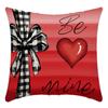 Amor Simple Nórdico Día de San Valentín Moderno Simple Cojín Sofá Sala de Estar Habitación Modelo Funda de Cojín para Cintura Gamuza Cojín