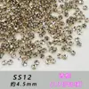 Huazi 1 Imitação:1 Champagne Diamante Empilhado de 33 Facetas Sem Bandeja Inferior Joia de Diamante Acabada Bola de Diamante Misturada DIY Glitter para Unhas Diamante