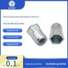 Porca Rebite Pequena Cabeça Escareada Semi-Hexagonal de Aço Carbono com Furo Passante M3M4M5M6M8M10M12 Galvanizado com Zinco Azul Branco
