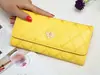 Billetera larga para mujer, nueva, con hebilla, rombos, gran capacidad, corona, bordada, para teléfono móvil, venta al por mayor para mujeres