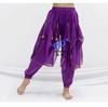 Ropa para danza del vientre, pantalones de gasa tipo farol, ropa interior para danza, pantalones giratorios, pantalones decorativos de Halloween, pantalones de danza tribal