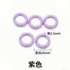 Llavero de cuentas de colores, materiales para manualidades, colgante para cadena de teléfono móvil, cadena colgante con anilla abierta, accesorios de joyería