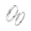 Nuevo Anillo de Pareja Pluma de Cupido Par de Anillos para Mujer Diseño de Nicho Regalo de San Valentín de Alta Gama Moda