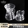Taza de filtro de café de vidrio electrodoméstico para lavar a mano compartir Vidrio de borosilicato alto Olla nube té perfumado de goteo para el hogar doble uso