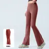 Pantalones de Yoga Acampanados Sensación de Segunda Piel para Mujer Cintura Alta Control de Abdomen Levanta Glúteos Ajustados Adelgazantes Micro-Acampanados Ropa Deportiva para Fitness Pantalones de Yoga