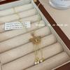 Novo Estilo Antigo Chinês Ouro Oco Borboleta Pérola Borla Colar Nicho Feminino Requintado Luz Luxo All-match Clavícula Cadeia