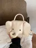 Nuevo bolso de mano de nicho de dibujos animados creativos con forma de elefante transfronterizo para mujer, bolso de hombro cruzado lindo, monedero para mujer