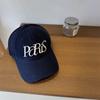 Gorra de Béisbol Retro Americana Nueva para Mujer en Verano con Circunferencia de Cabeza Grande, Ala Ancha, Rostro Pequeño, Gorra con Visera Bordada con Letras Simples