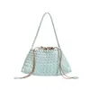 Bolso de hombro cruzado de alta costura con bolsillo interior grande, bolso tejido hecho a mano de gran venta, bolso de mano para mujer, bolso de axila